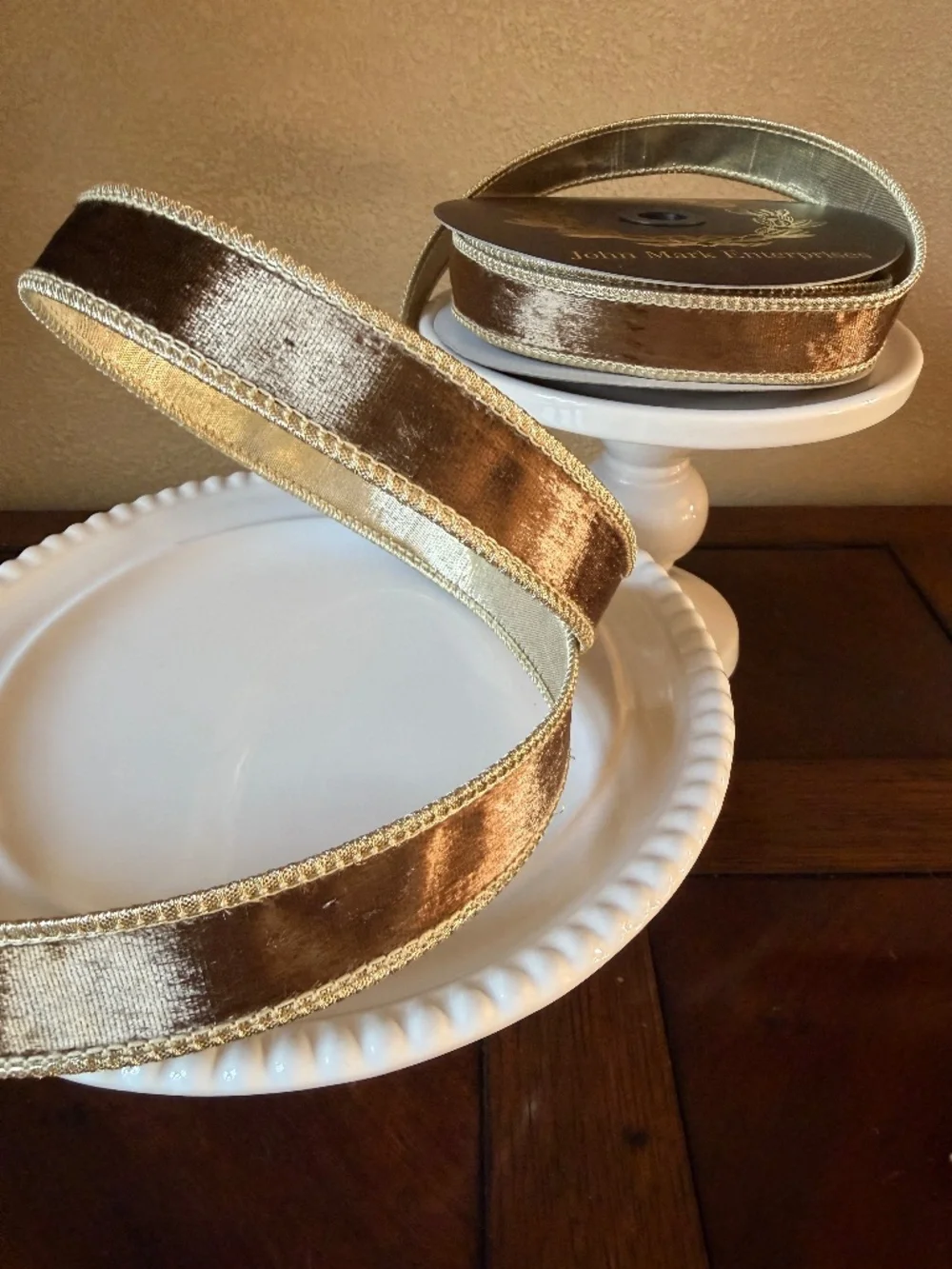 Smooth Velvet Dupion Fused Old Gold